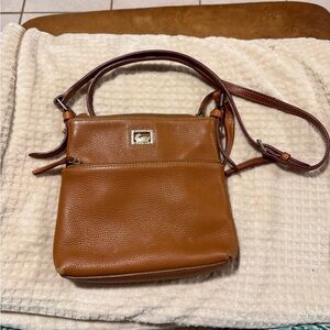 Dooney & Bourke Pebbled Leather Crossbody Bag – Brown